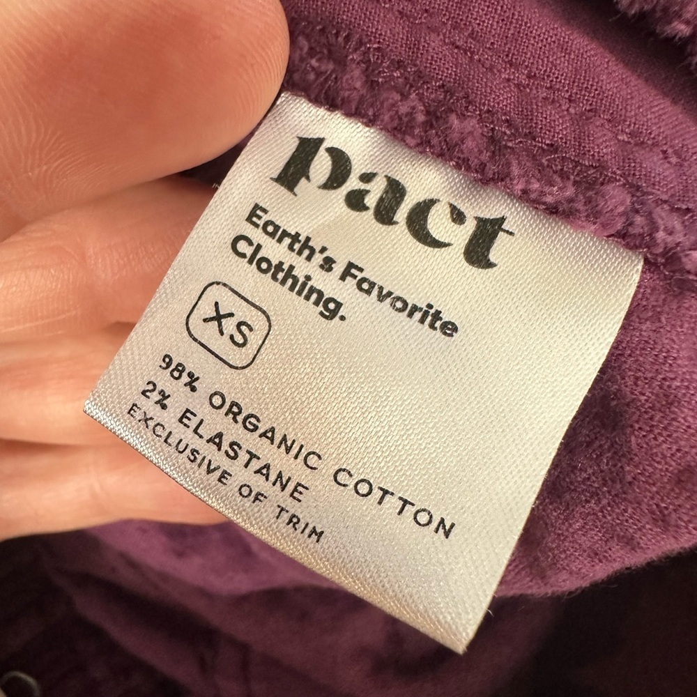 Pact Plum Corduroy Skirt Size XS - Picture 4 of 8